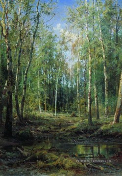Bosquet œuvres - bouleau 1875 paysage classique Ivan Ivanovitch arbres